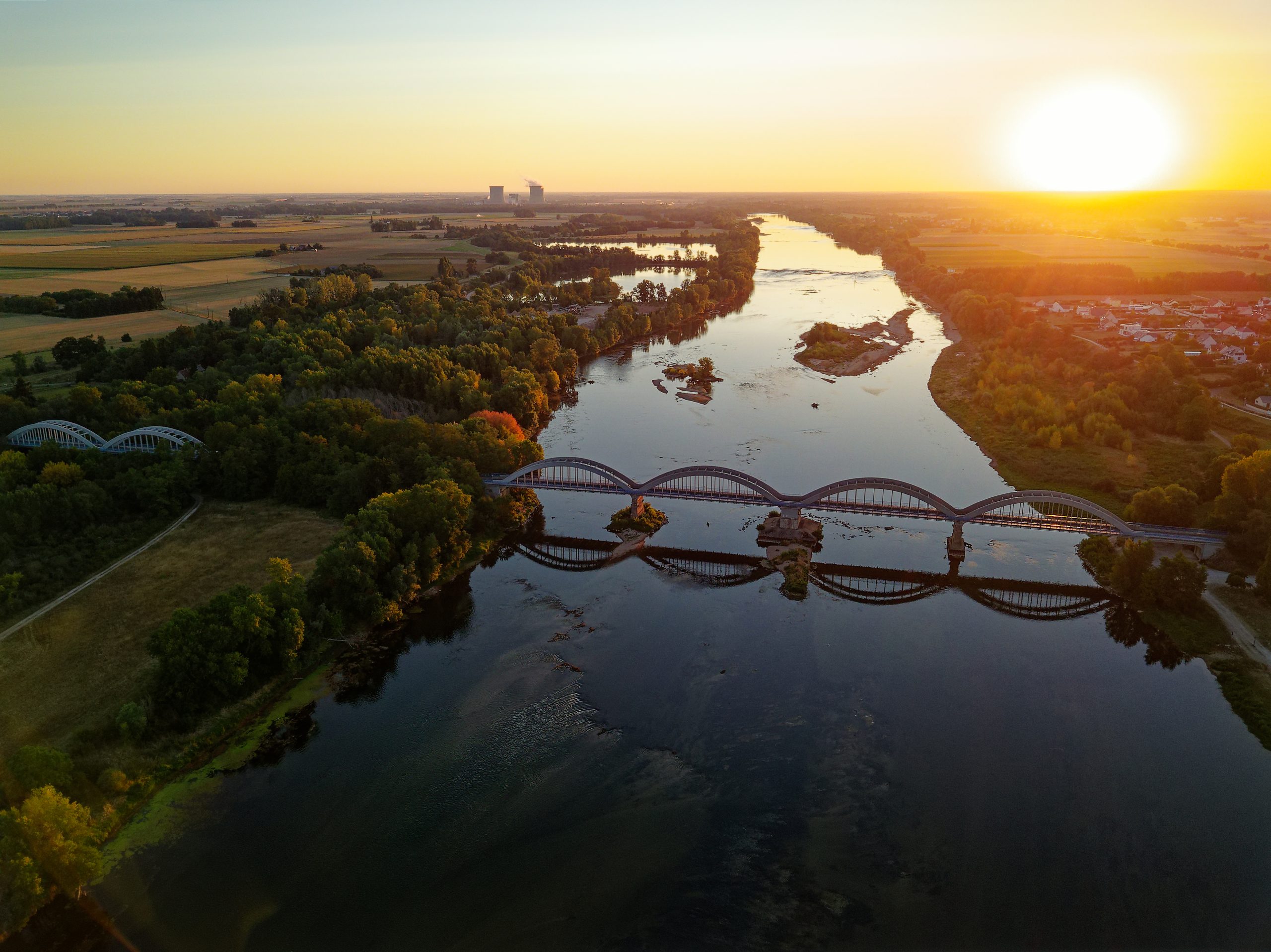 Loire coucher de soleil